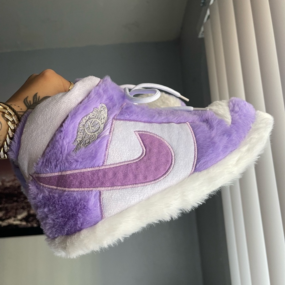 Purple New Nike Air Jordan Slippers